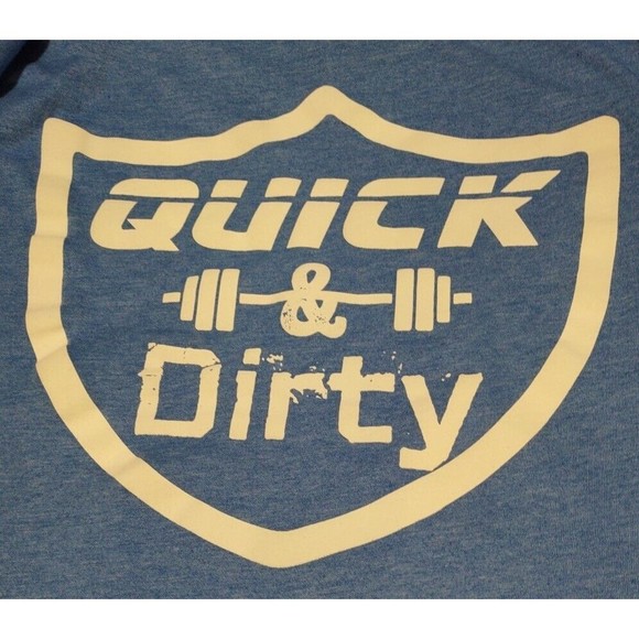 Quick & Dirty Custom Ink T-shirt Men's Size Large - Picture 7 of 7